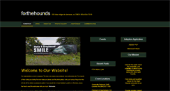 Desktop Screenshot of forthehounds.com
